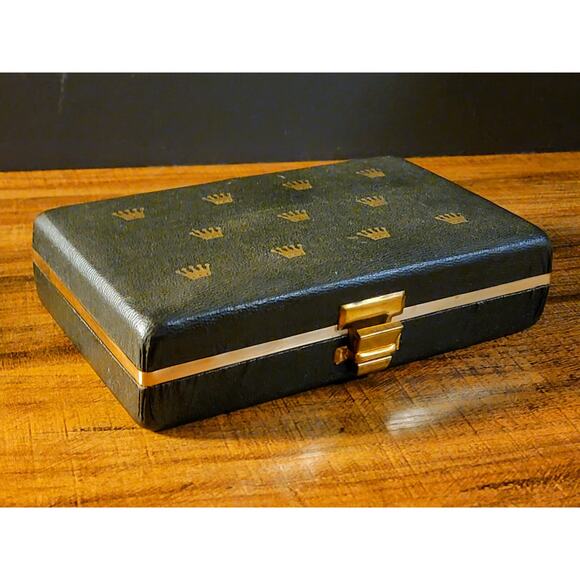 Rolex Other - Rolex Vintage Box Brown with Gold Crown Logo for Watch